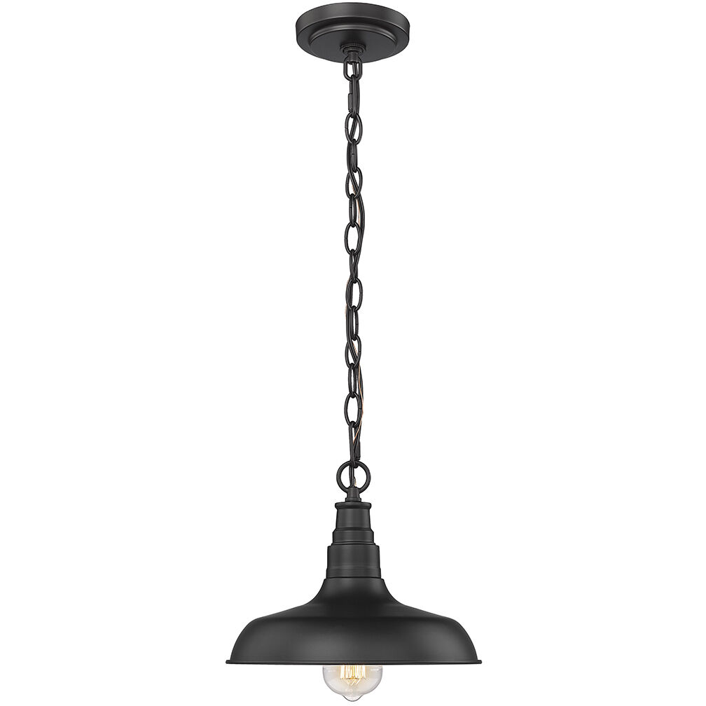 Milltown 1 Light 10.68 inch Powder Coated Black Outdoor Hanging Lantern